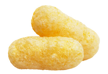 Delicious sweet corn sticks cut out