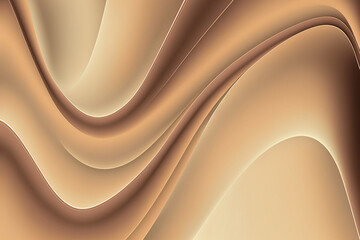abstract pastel brown wave design made by generative ai