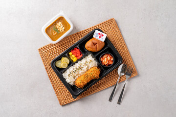 Korean food dishes Cheese Curry Rice