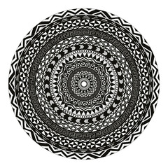 Vector beautiful deco monochrome mandala.