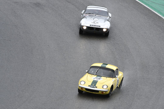 Scarperia, 3 April 2022: Lotus Elan 26R 1965 in action during Mugello Classic 2022 at Mugello Circuit in Italy..