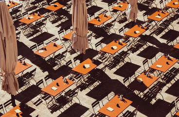 Cafe Tables in Europe-SH Photography