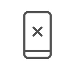 Obraz premium Reject related icon outline and linear vector.