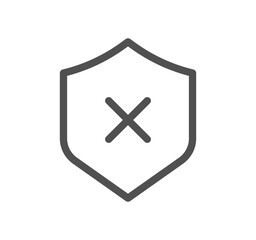 Fototapeta premium Reject related icon outline and linear vector.