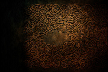 Obraz na płótnie Canvas Old nordic texture background - Nordic vintage textures series - norse texture background wallpaper created with Generative AI technology