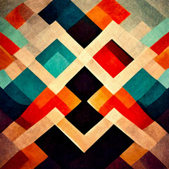 Fototapeta premium rhombus abstract colorful background, abstract 3d rendered illustration