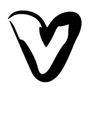 Rough Hand Drawn Fat Rounded Font Type