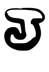 Rough Hand Drawn Fat Rounded Font Type