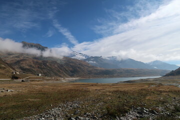 lake, mountain, landscape, water, nature, mountains, sky, reflection, river, forest, clouds, snow, travel, tree, cloud, summer, view, panorama, outdoors, scenery, scenic, italy, switzerland, alps, alp