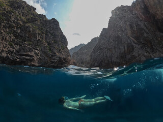 Snorkeling in Cala Sa Calobra (Mallorca)