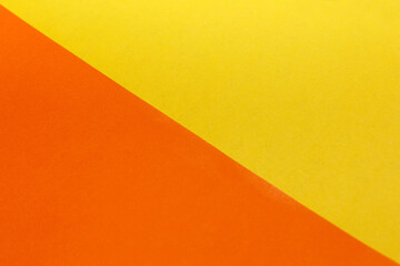 Geometric abstract two color, orange and yellow, colorful minimal paper textures