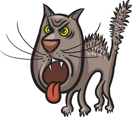 mad cat - PNG image with transparent background