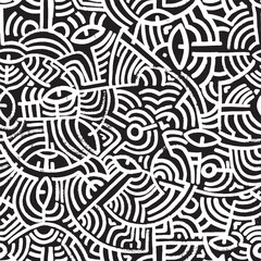 Noisy seamless pattern hand drawn with dry brush