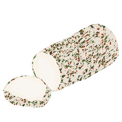 Charcuterie Cheese board illustration 