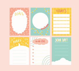 Printable and Digital Colorful Set for Planner