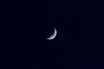 Fototapeta premium Crescent Moon over Miami Beach, Florida