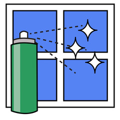 Chores and Housework Icon Illustration 