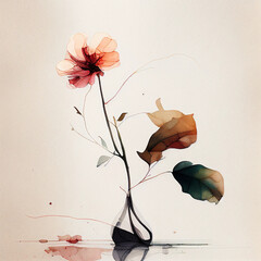 flowers background. generative ai