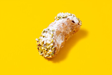 Italian delicious cannoli dessert. Full depth of field.