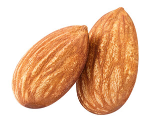 Delicious almonds cut out