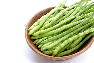 Rat-tailed radish. Fresh organic vegetables
