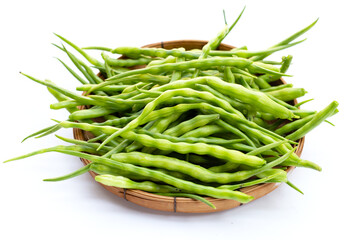 Rat-tailed radish. Fresh organic vegetables