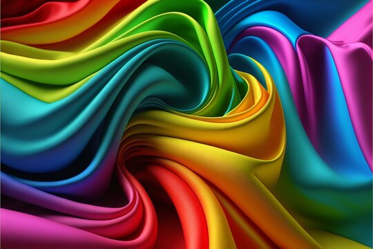 High quality abstract rainbow silky background