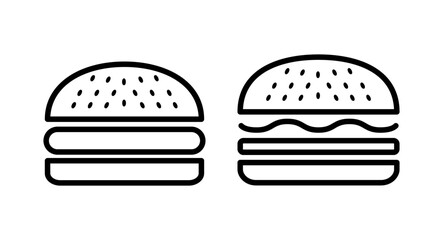 Burger icon vector illustration. burger sign and symbol. hamburger