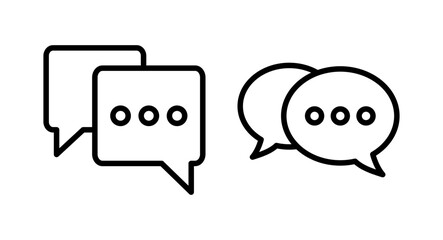 Chat icon vector illustration. speech bubble sign and symbol. comment icon. message