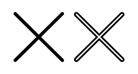 Close icon vector illustration. Delete sign and symbol. cross sign