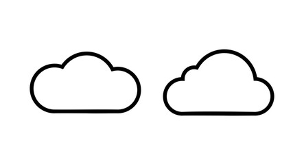 Cloud icon vector illustration. cloud sign and symbol