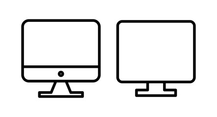 Computer icon vector illustration. computer monitor sign and symbol