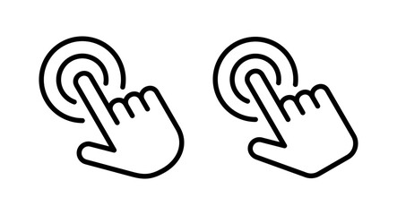 Hand click icon vector illustration. pointer sign and symbol. hand cursor icon