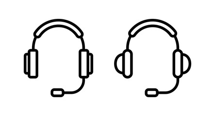 Fototapeta premium Headphone icon vector illustration. Headphone sign and symbol