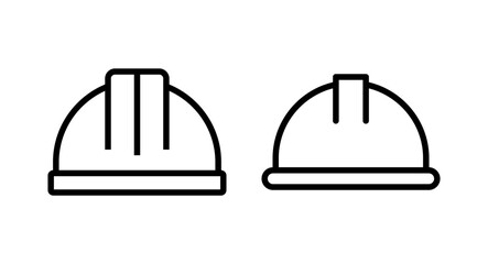Helmet icon vector illustration. Motorcycle helmet sign and symbol. Construction helmet icon. Safety helmet