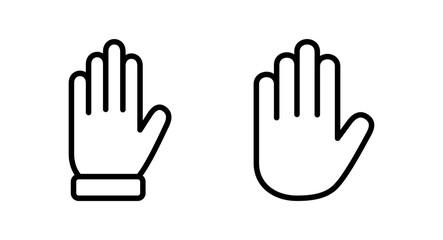 Hand icon vector illustration. hand sign and symbol. hand gesture