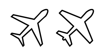 Plane icon vector illustration. Airplane sign and symbol. Flight transport symbol. Travel sign. aeroplane