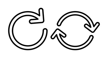Refresh icon vector illustration. Reload sign and symbol. Update icon.