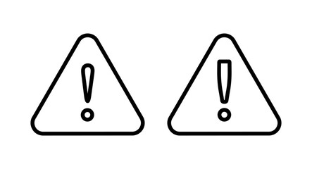 Exclamation danger sign illustration. attention sign and symbol. Hazard warning attention sign