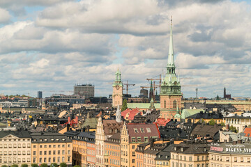 Fototapeta na wymiar Skyline of Stockholm in Summer, Sweden