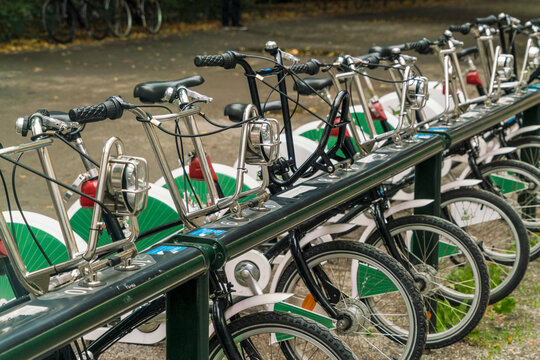 Bike Sharing Station At Mariatorget In Sodermalm