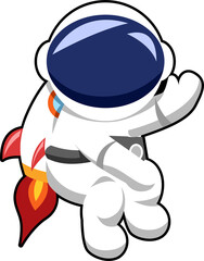 Astronaut png graphic clipart design