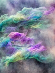 Rainbow in the Mist: LGBTQ+ Inspired Smoke Photo
