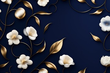 dark blue floral silk backgrounds