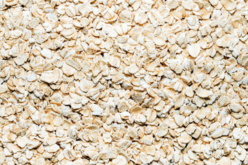 Closeup of instant oats. Textured food background