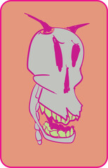 Obraz na płótnie Canvas Skull with horns