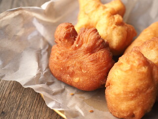 golden brown deep fried dough