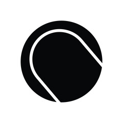 tennis ball icon vector design template simple and modern