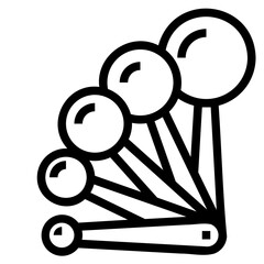 measuring outline icon