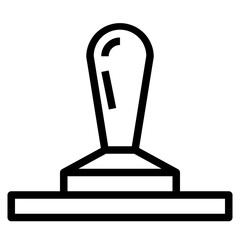 tamper outline icon